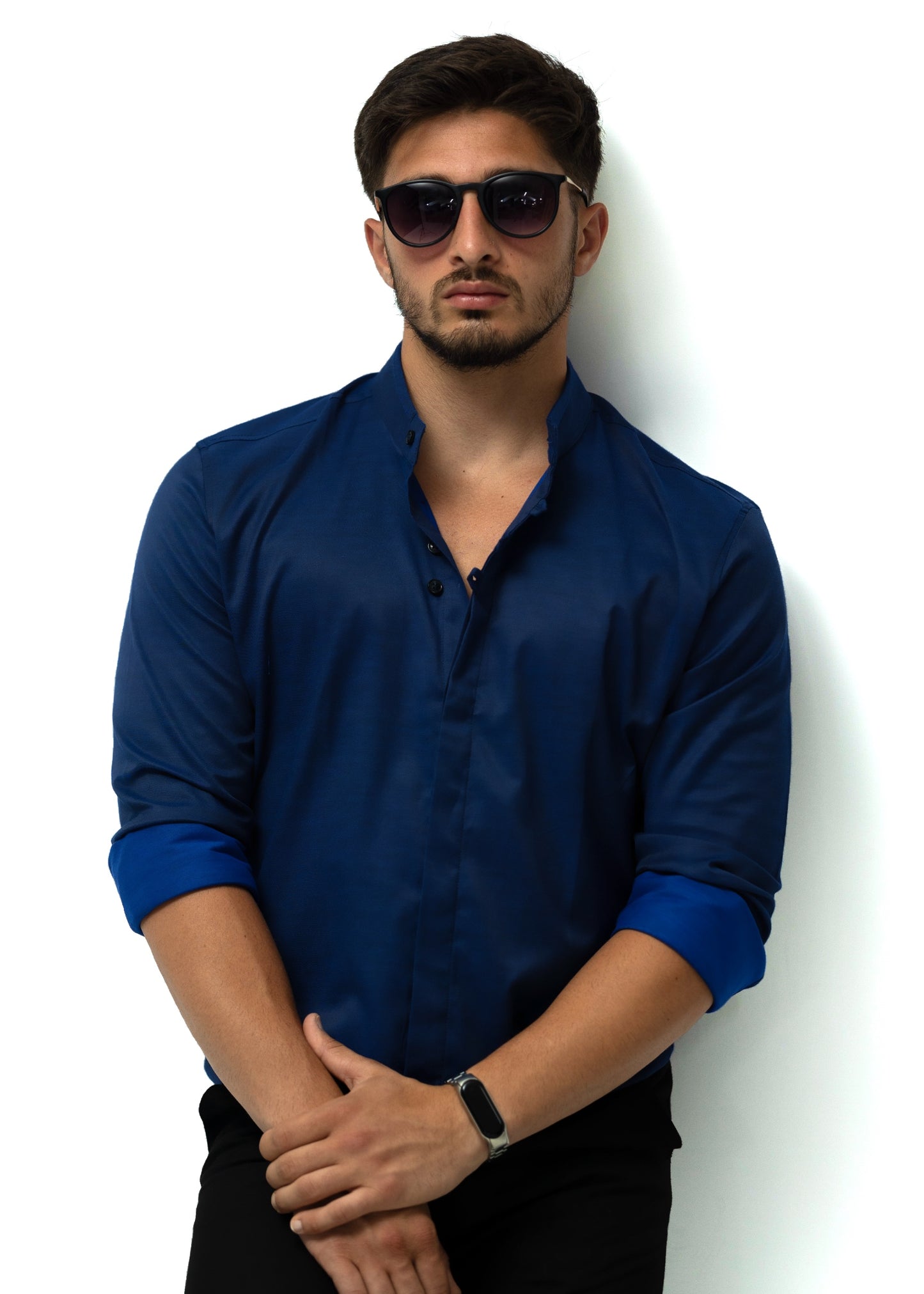 Сорочка чоловіча модна Rubaska M L XL XXL 3XL 40-91-502