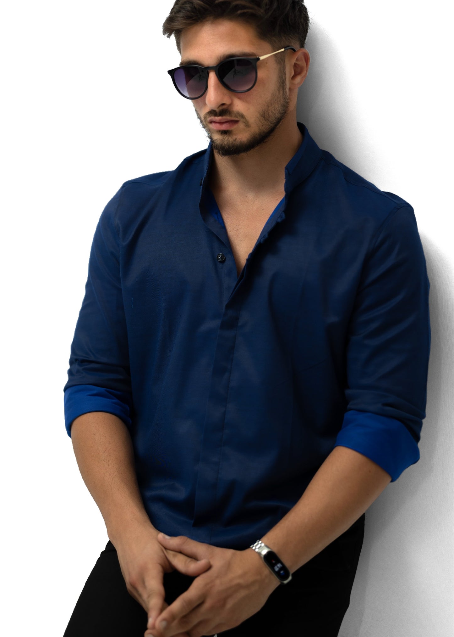 Сорочка чоловіча модна Rubaska M L XL XXL 3XL 40-91-502