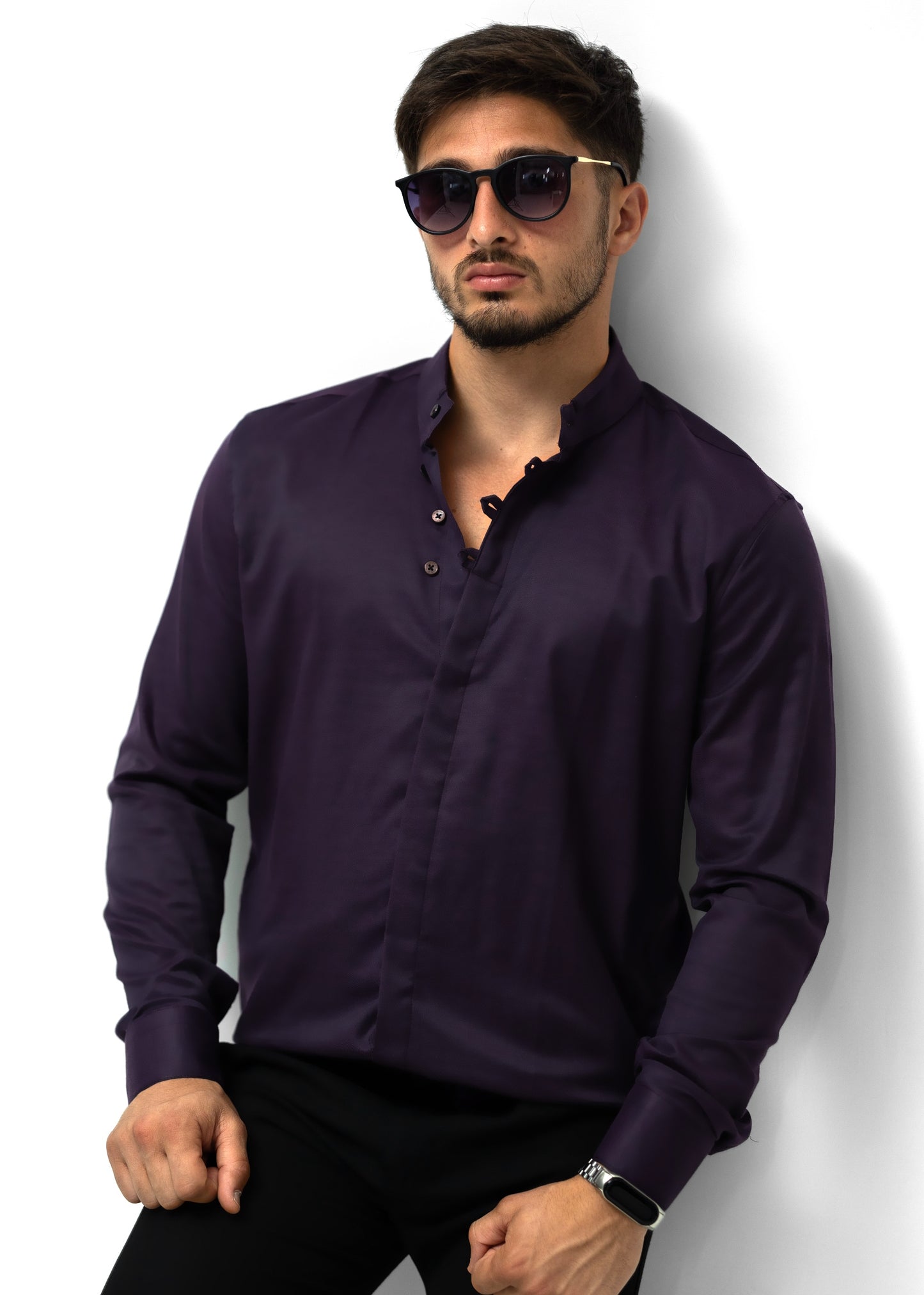 Сорочка чоловіча модна Rubaska L XL XXL 3XL 46-91-502