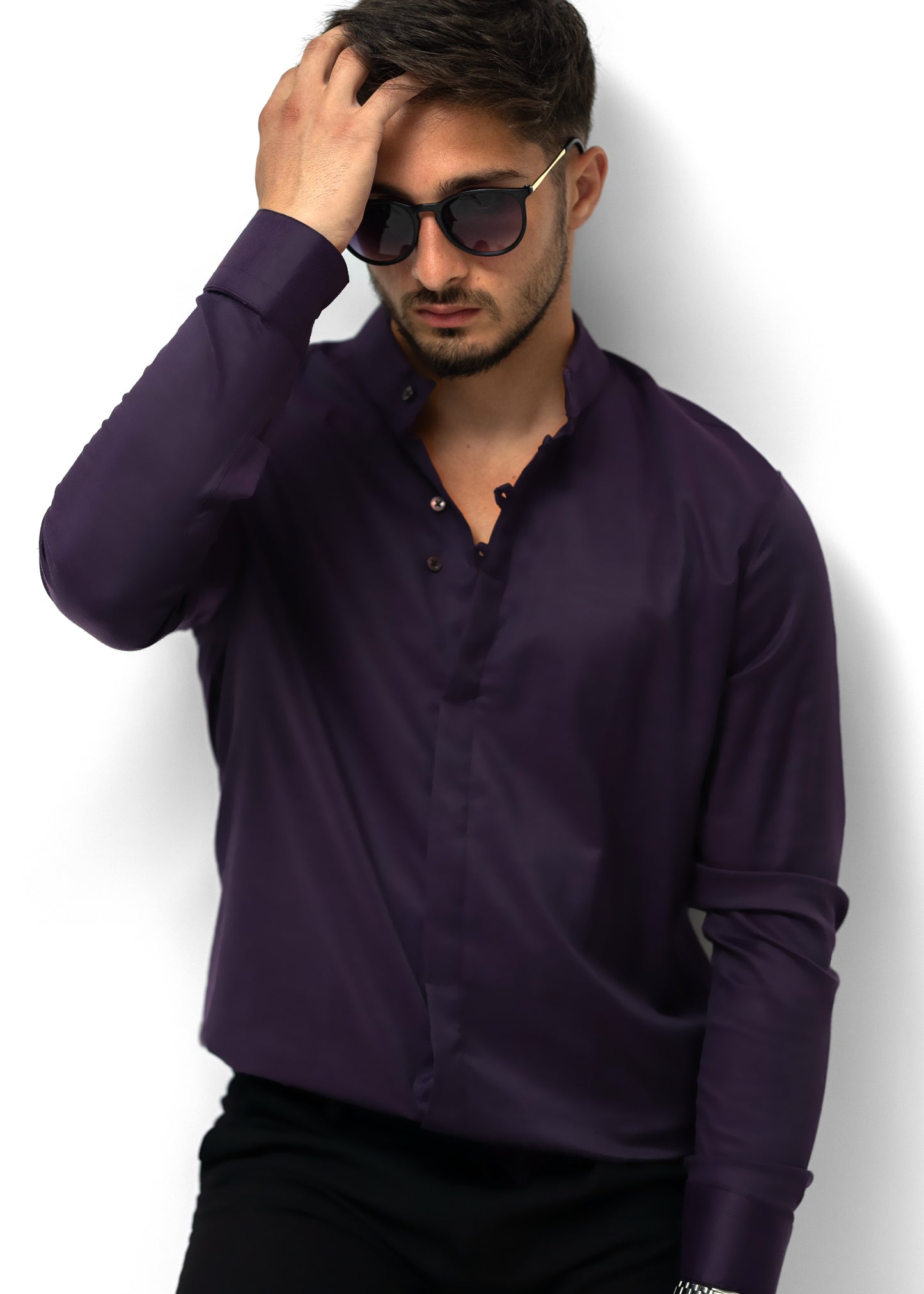 Сорочка чоловіча модна Rubaska L XL XXL 3XL 46-91-502