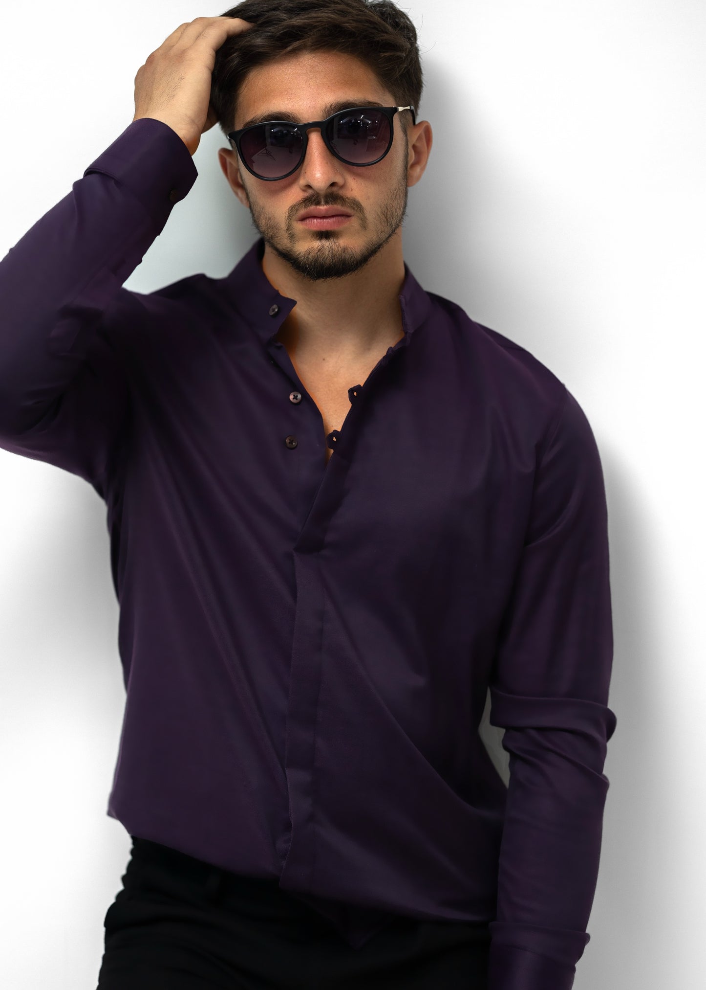 Сорочка чоловіча модна Rubaska L XL XXL 3XL 46-91-502