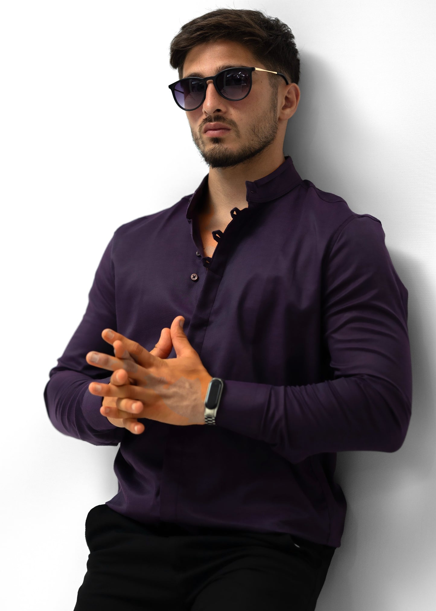 Сорочка чоловіча модна Rubaska L XL XXL 3XL 46-91-502