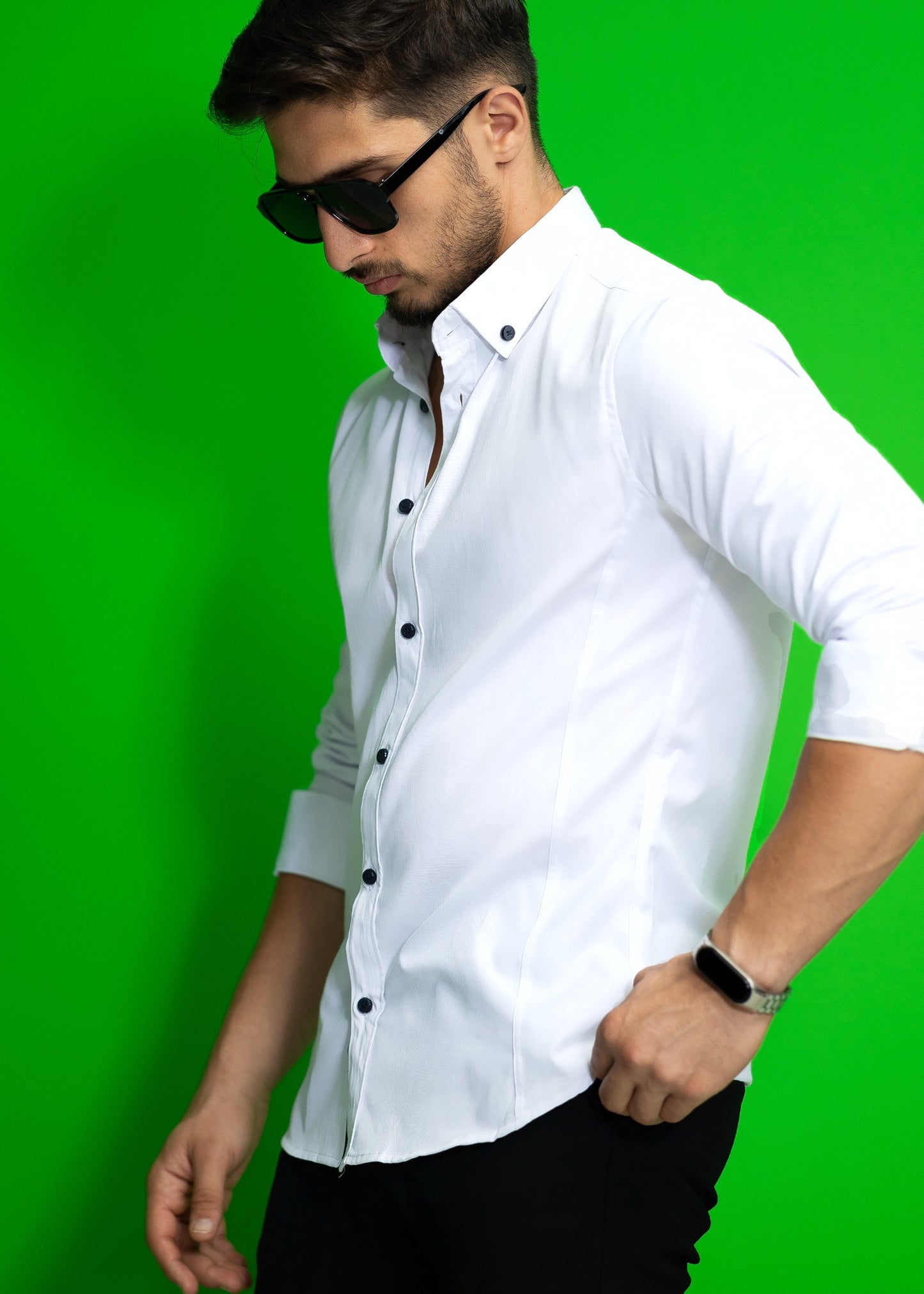 Сорочка чоловіча святкова M L XL XXL 3XL 01-027-401