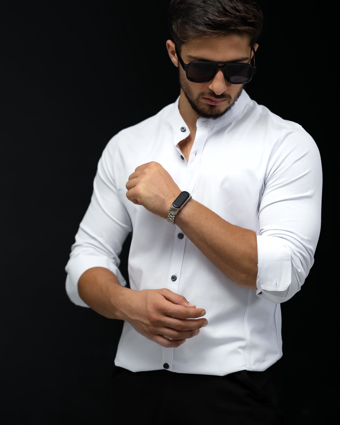 Чоловіча сорочка з довгим рукавом 01-28-401 M L XL XXL 3XL