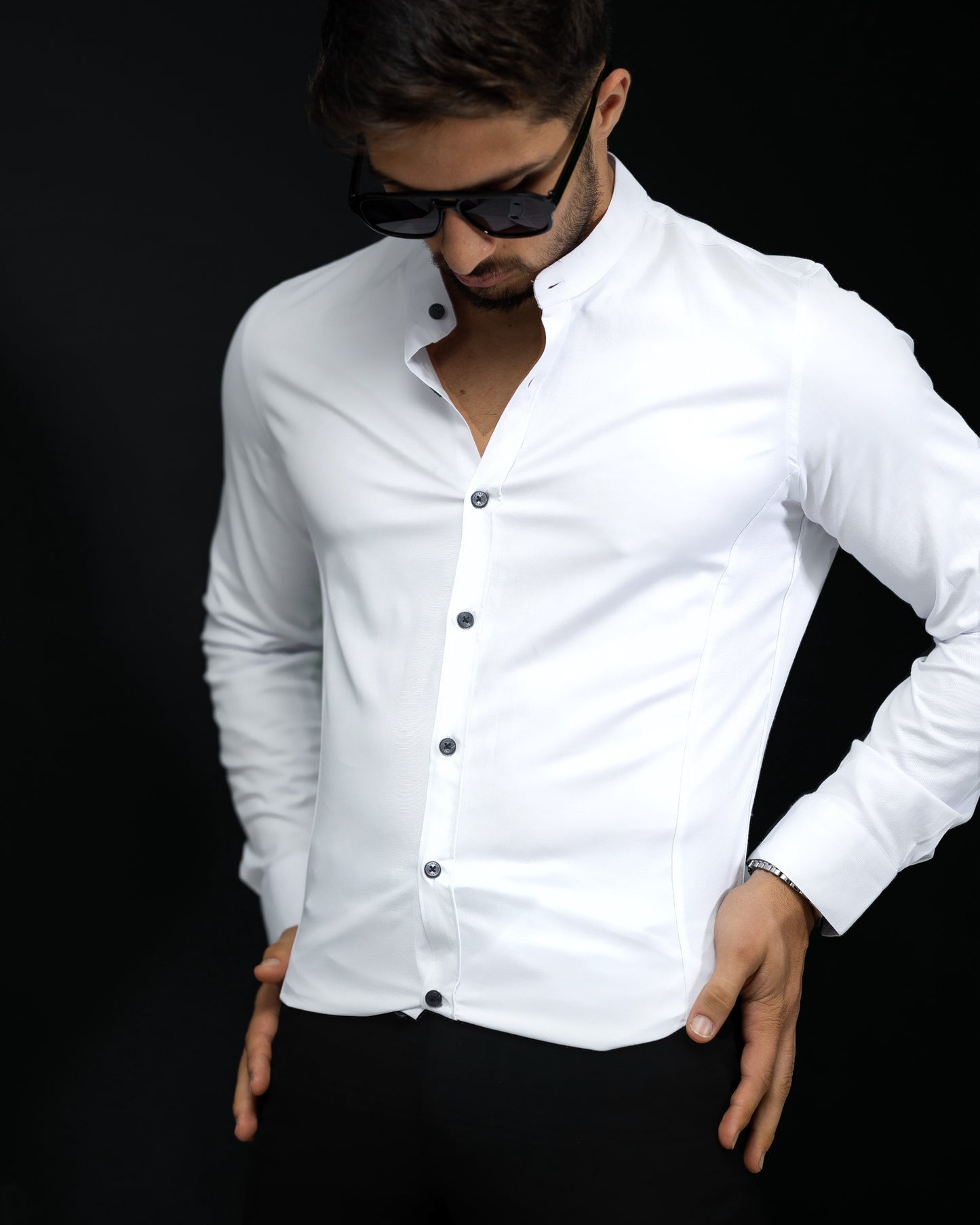 Чоловіча сорочка з довгим рукавом 01-28-401 M L XL XXL 3XL