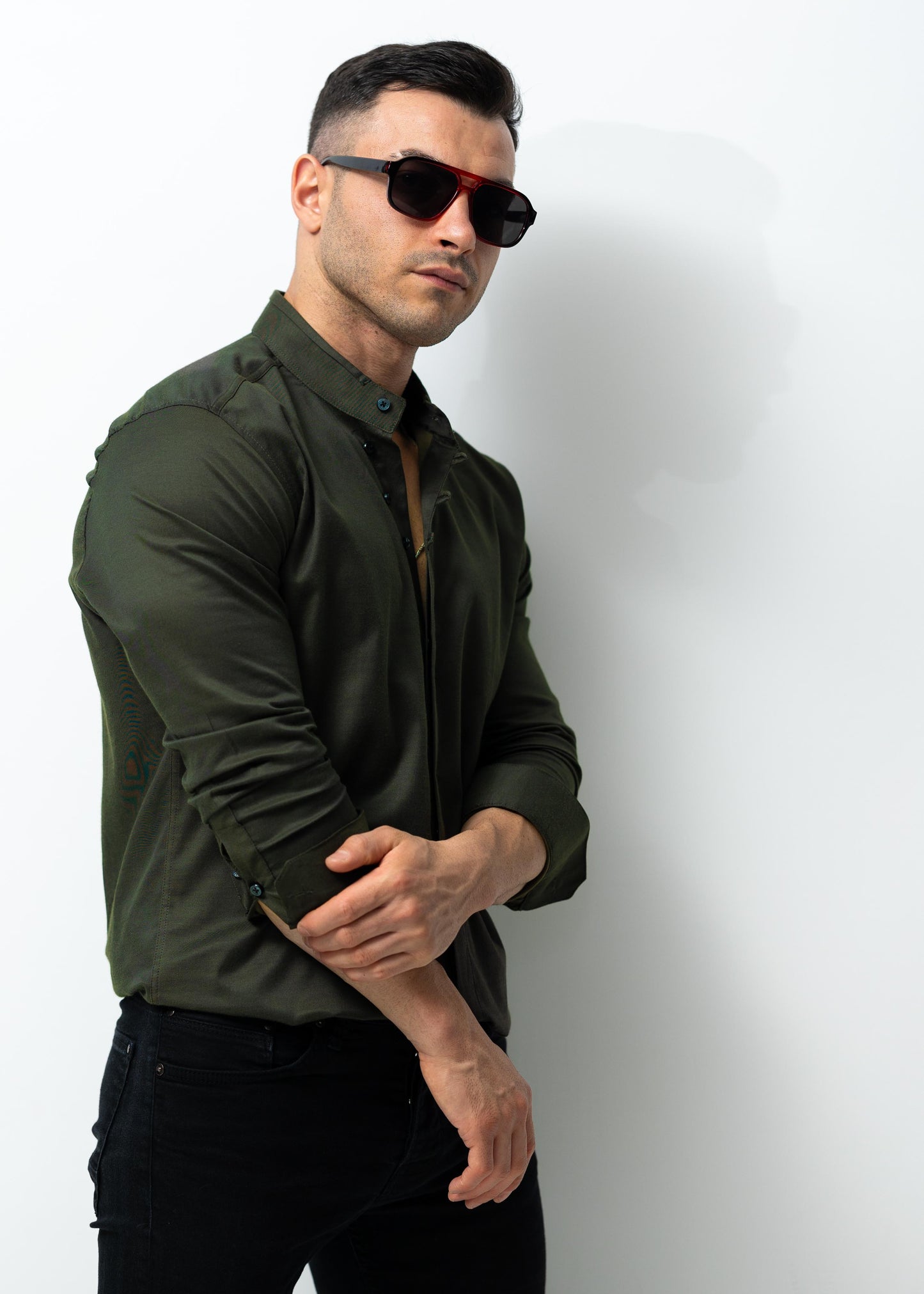Сорочка чоловіча модна Rubaska M L 3XL 36-91-502