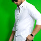 Біла сорочка класична приталена M L XL XXL 3XL 01-27-401