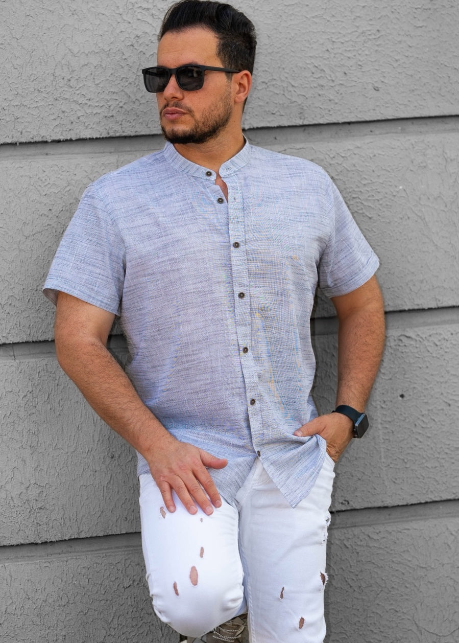 Сорочка чоловіча льон L 49-160-706