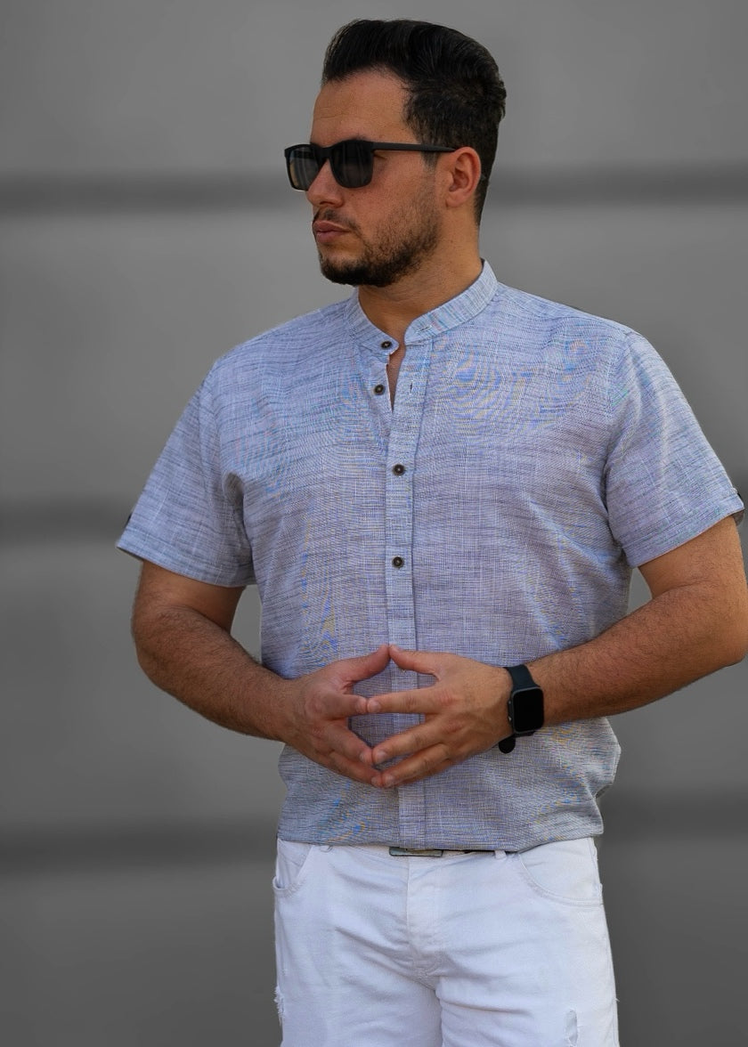 Сорочка чоловіча льон L 49-160-706