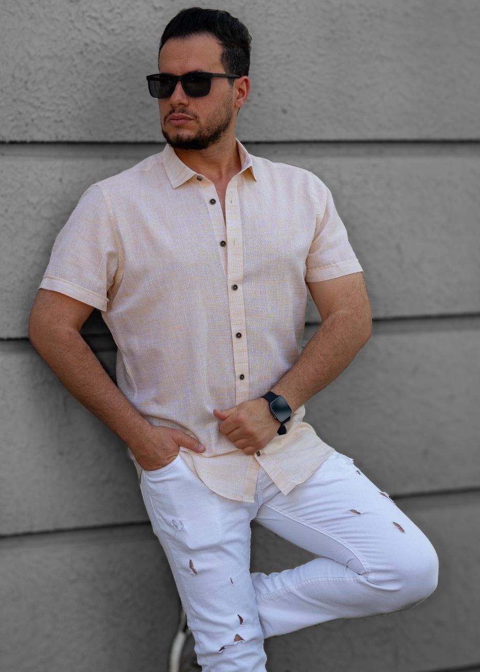 Сорочка чоловіча льон XL 14-166-706