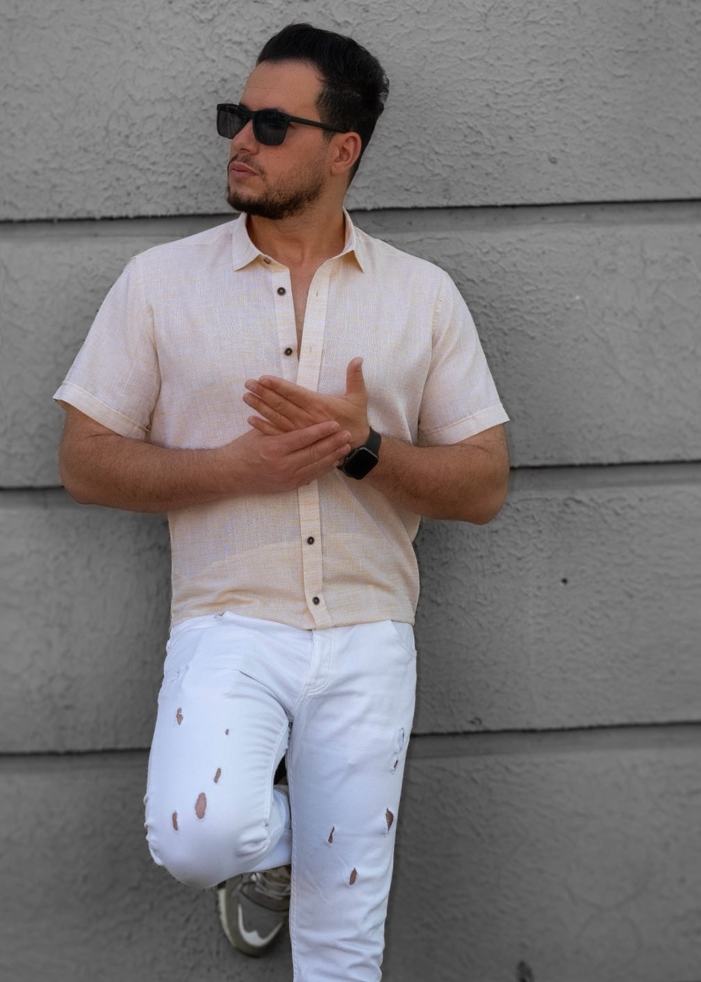 Сорочка чоловіча льон XL 14-166-706