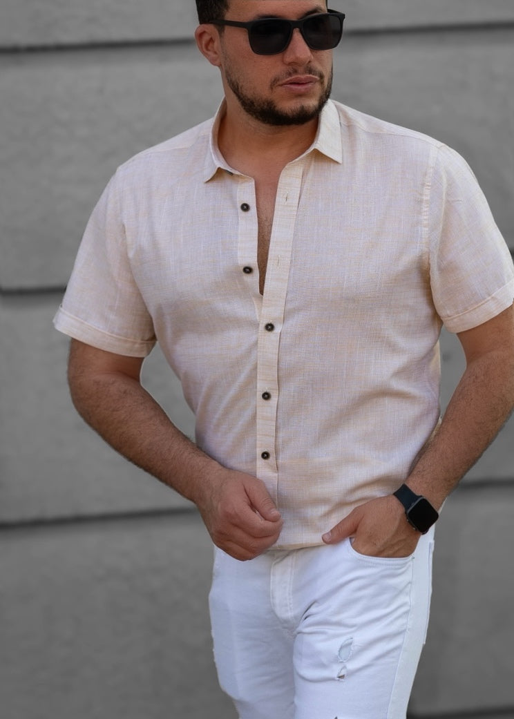 Сорочка чоловіча льон XL 14-166-706