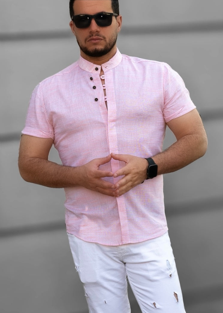 Сорочка чоловіча льон ML XL XXL 09-93-706