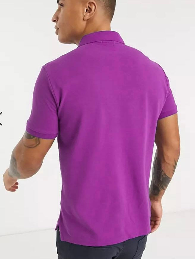 Поло футболка фіолетова S M L XL XXL 55-LG-002