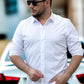 Чоловіча ділова сорочка Slim Fit з класичним коміром на білих ґудзиках M XL XXL 01-09-401/ 01-BD04-401