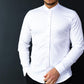 Біла сорочка чоловіча без коміра  XXL 01-17-402