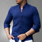 Сорочка синього кольору кольоровий легкий джинс M XL 27-91-501