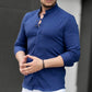 Сорочка синього кольору кольоровий легкий джинс M XL XXL 27-91-501