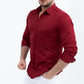 Однотонна сорочка бордового кольору S M L XL XXL 60-07-411